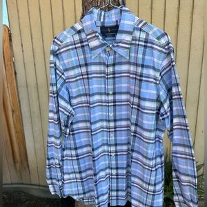 Button down shirt by Polo Ralph Lauren, men’s large.